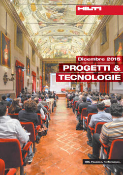 copertina Progetti & Tecnologie 12.2015